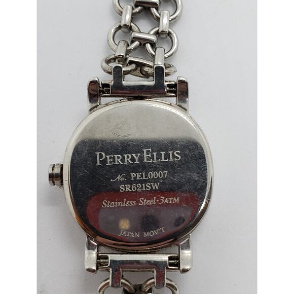 Perry Ellis women's watch. PEL0007. White iridescent face. Calendar date on face - Picture 3 of 5